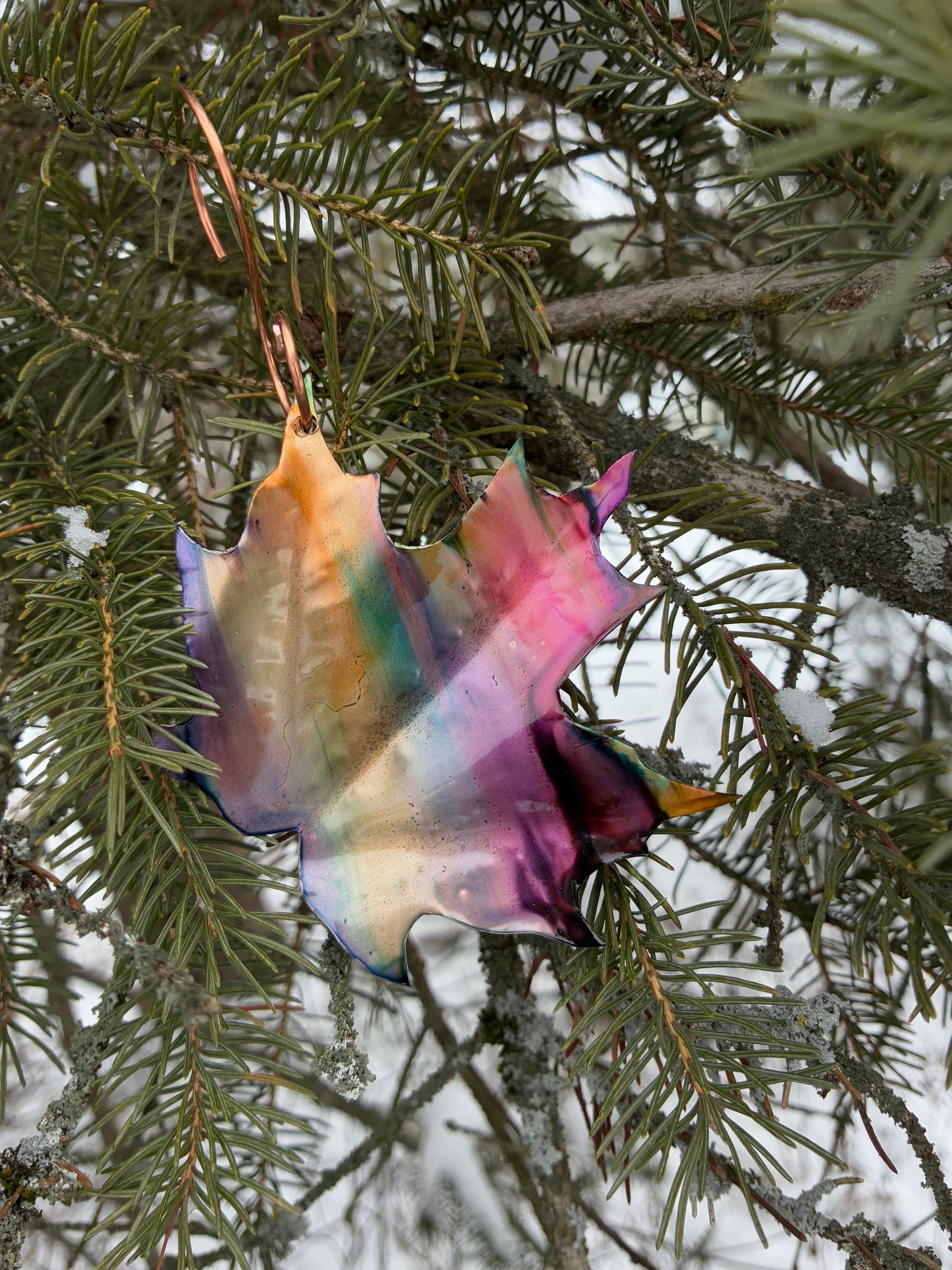 Autumn Blaze Maple Leaf Ornament