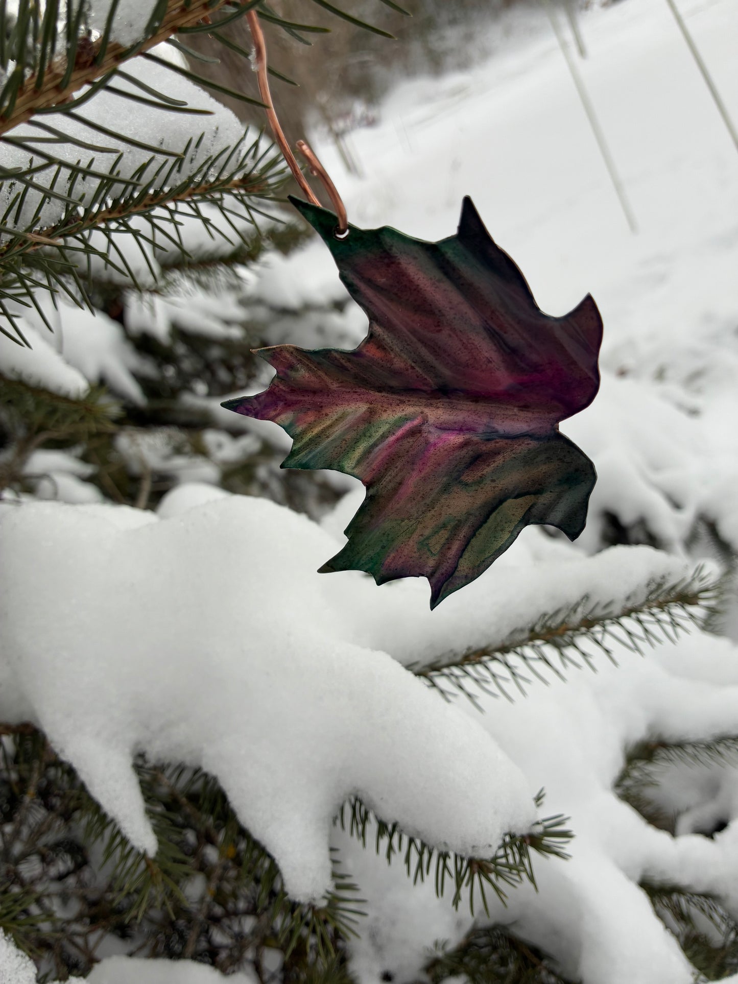 Autumn Blaze Maple Leaf Ornament
