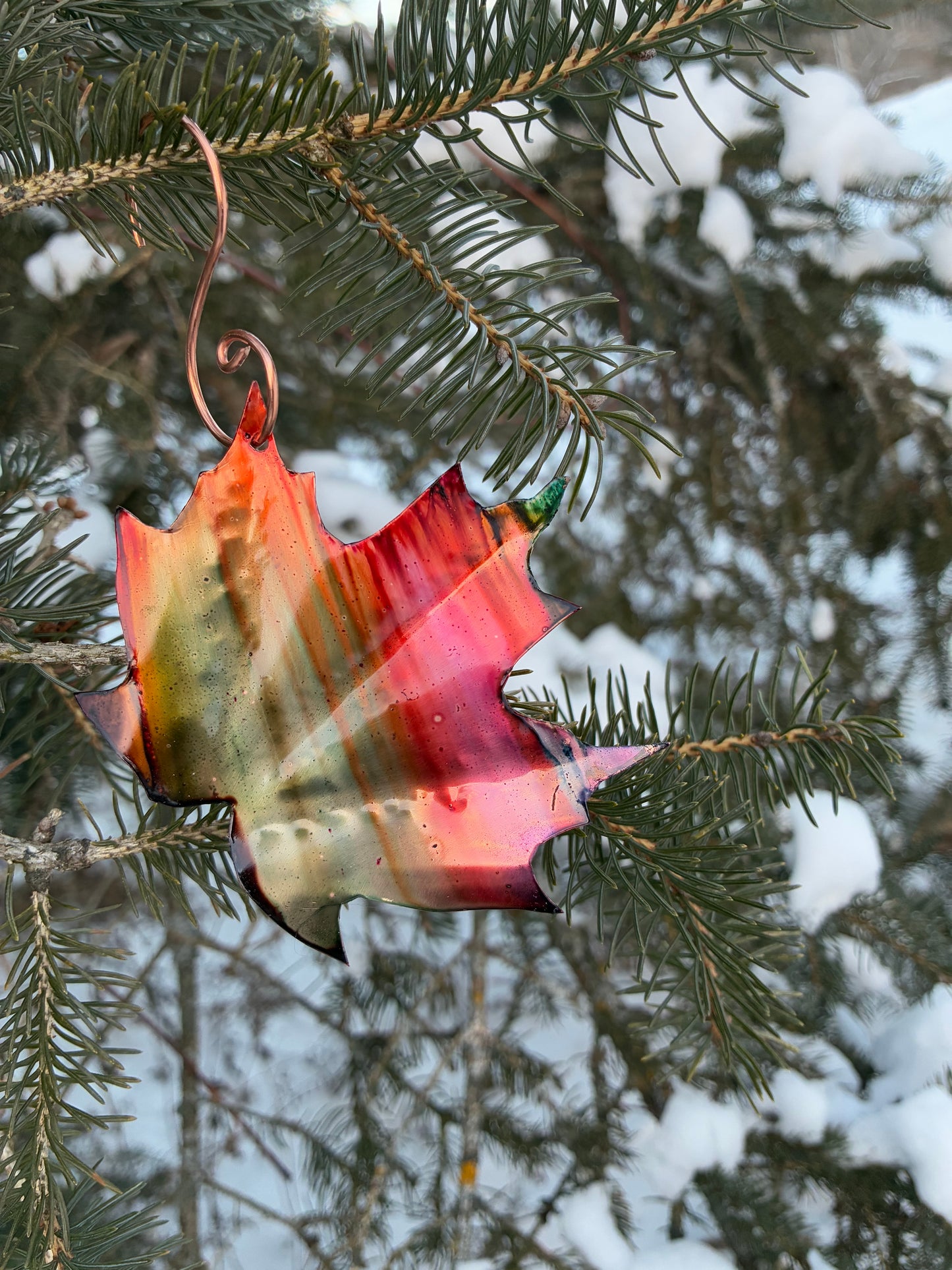 Autumn Blaze Maple Leaf Ornament