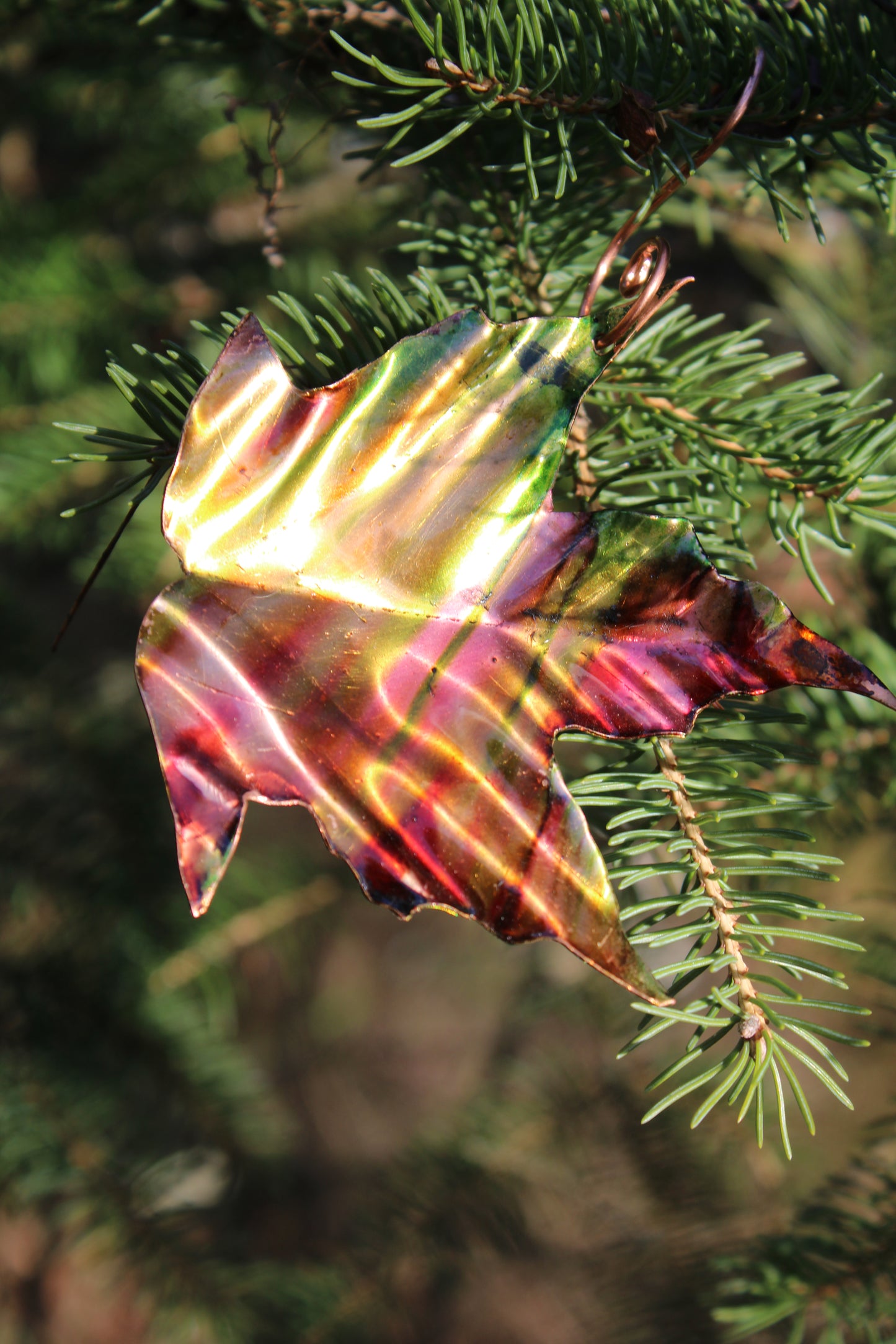 Autumn Ember Maple Leaf Ornament