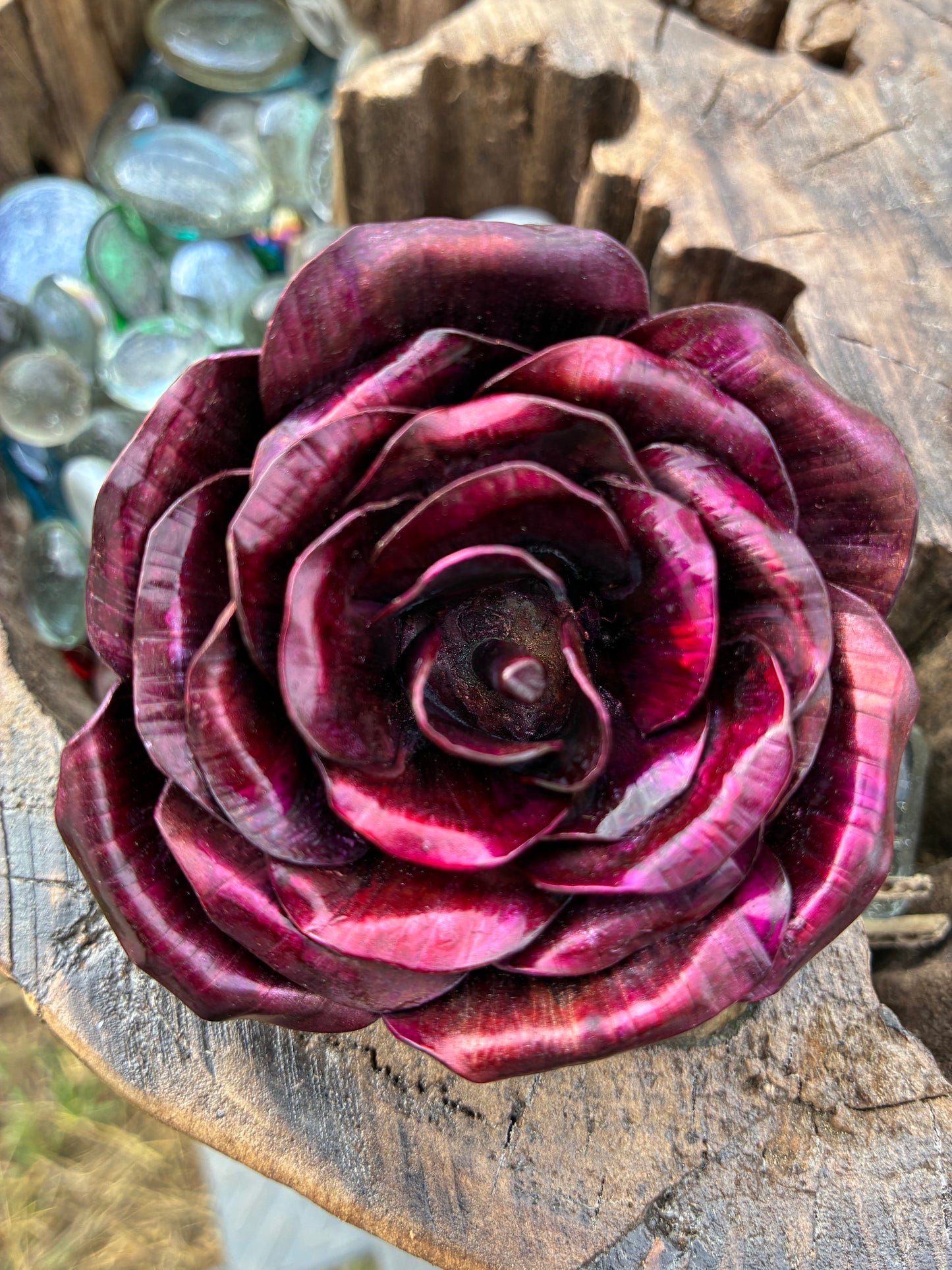 Everlasting Copper Rose large No 003