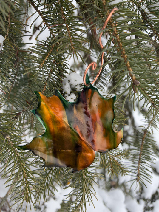 Autumn Blaze Maple Leaf Ornament