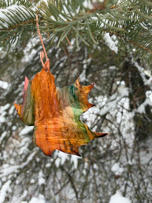 Autumn Blaze Maple Leaf Ornament